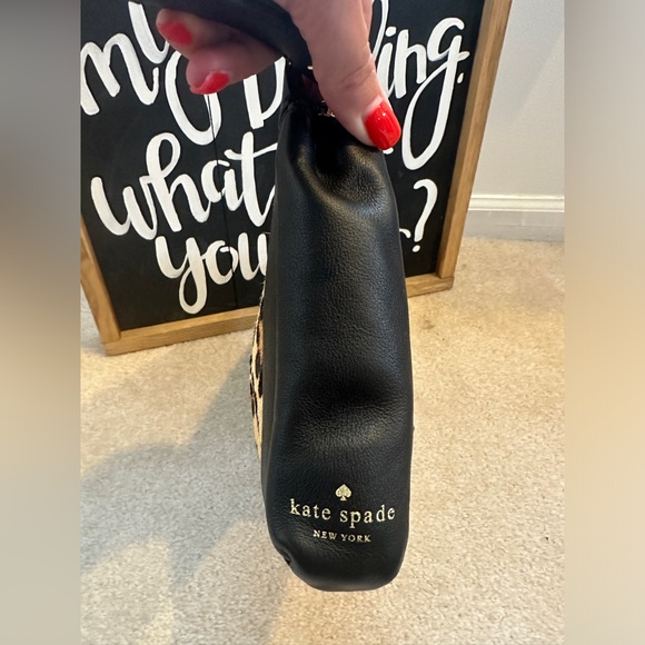 Kate Spade Faux Calf Hair and Leather Clutch Leopard Print - Picture 3 of 9